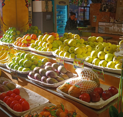What are local fruits and vegetables?