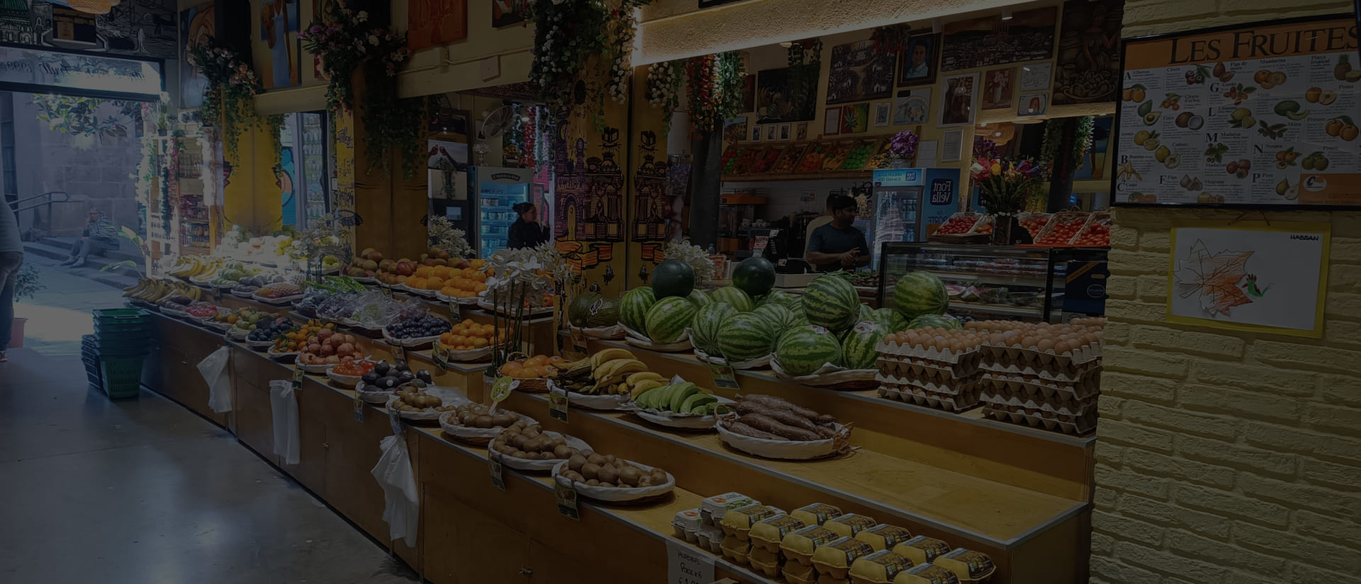 Fruits and vegetables organic and local